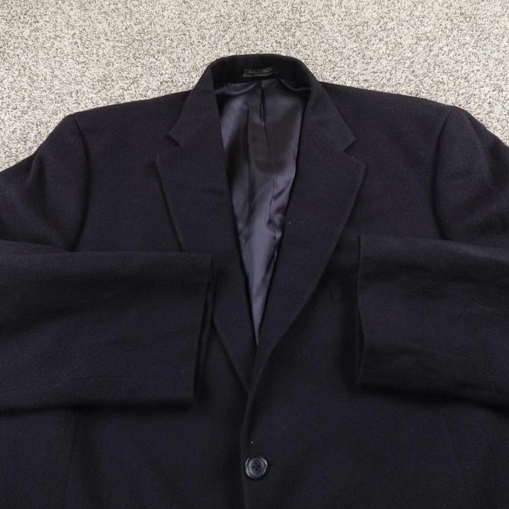 VTG Loro Piana Camel Hair Blazer Mens 50 Blue Sport Coat Suit Jacket Top Canada‎